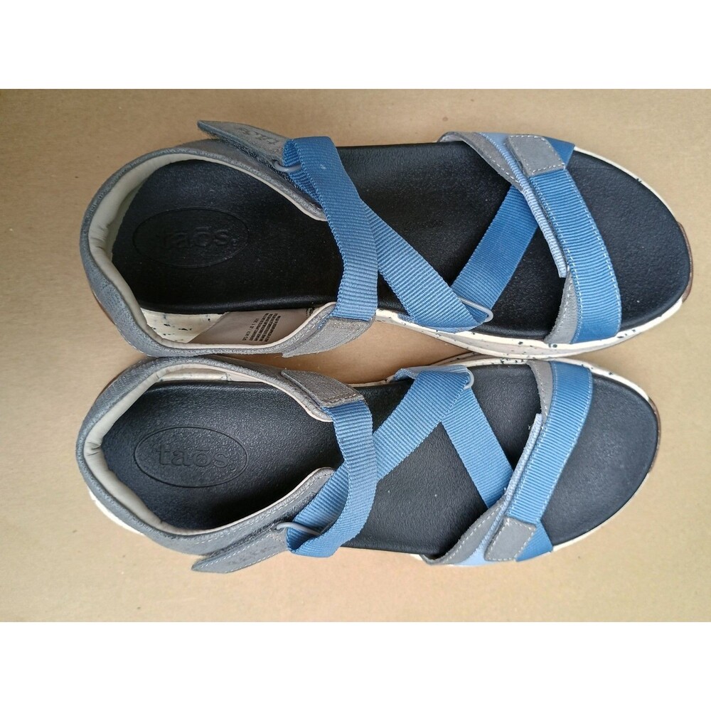 Taos Super Z Sandals Womens Size 11 Blue Multi Adjustable Casual Comfort Water - Picture 9 of 9